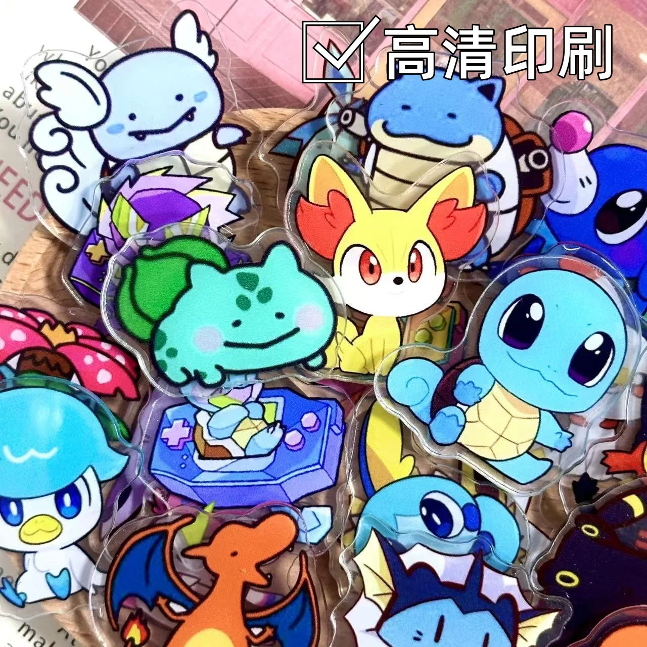50/100 Pieces of 1/2cm Mini Cartoon Acrylic Sheets for DIY Crafts Used for Fridge Magnets Phone Case Accessories and Anime - view 3