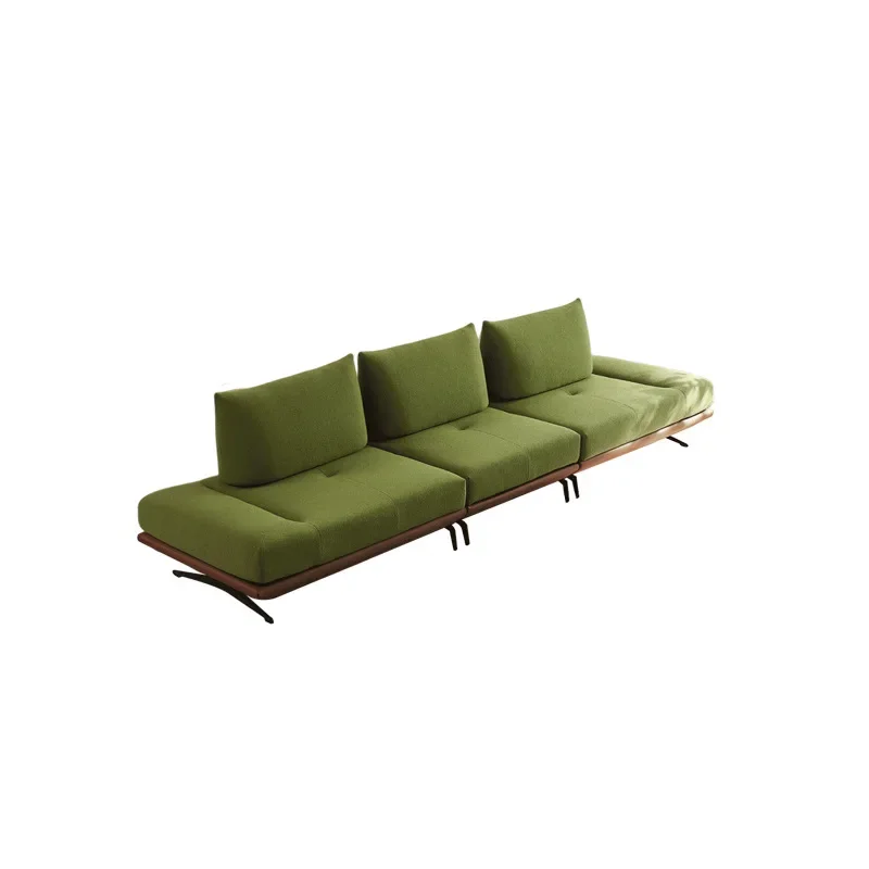 

Sofa French retro wind green living room adjustable straight row rotating seat bag multi-functional creative sofa