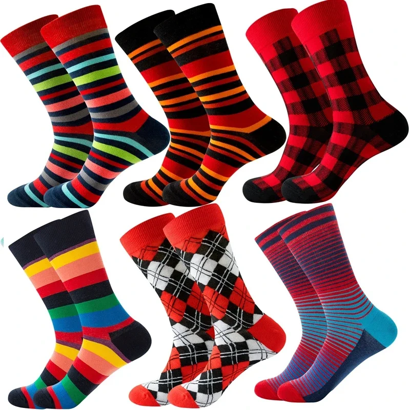 6 Pairs Adults Funny Socks Women Men Sports Football Runing Socks Basketball Soccer Fun Colorful Art Crew Socks