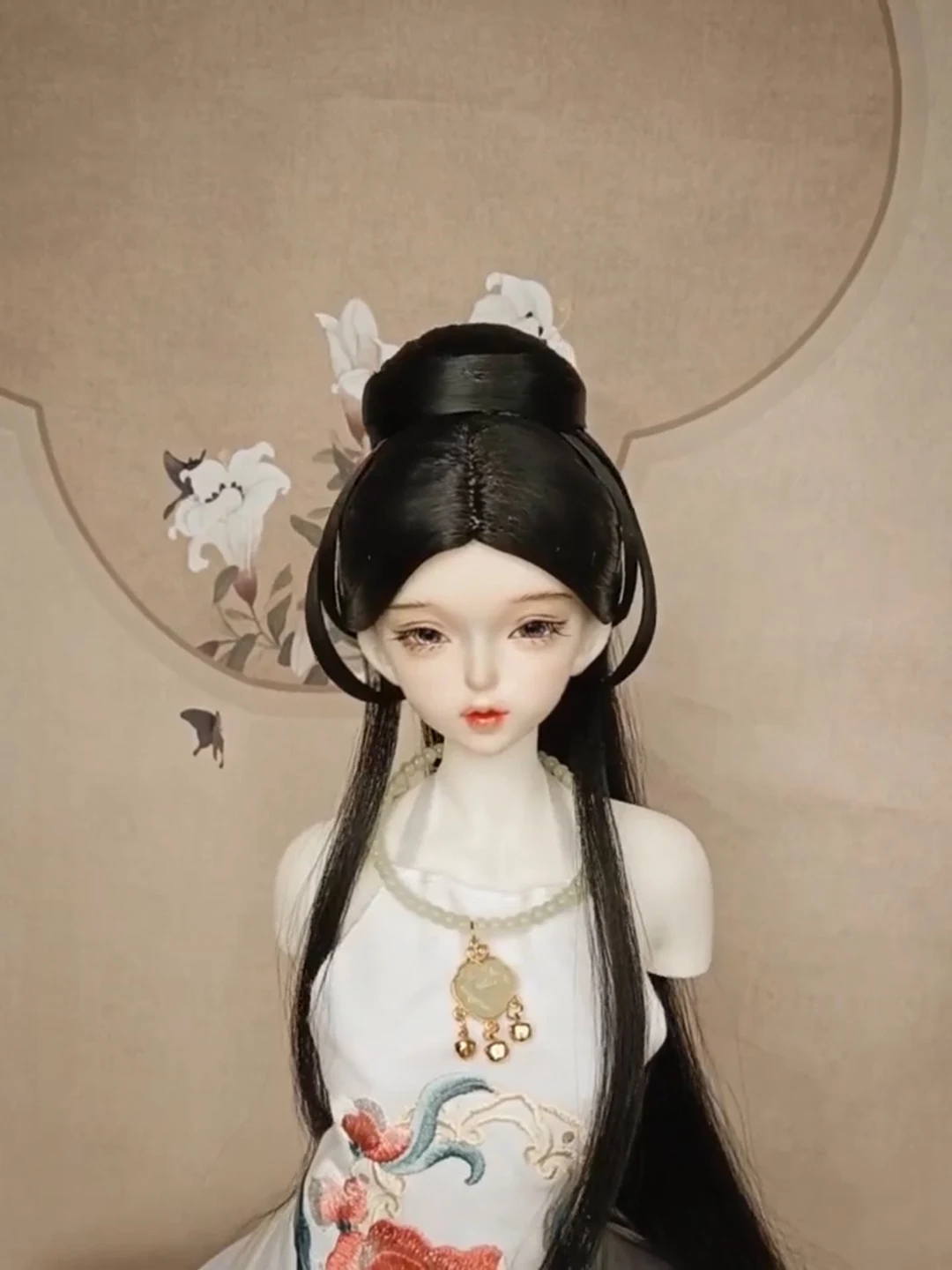 1/4 1/3 BJD Doll Wigs Ancient Costume Hanfu Vintage Style Long Hair Fairy Wig For MSD SD13 Girl SSDF Uncle Accessories A1692