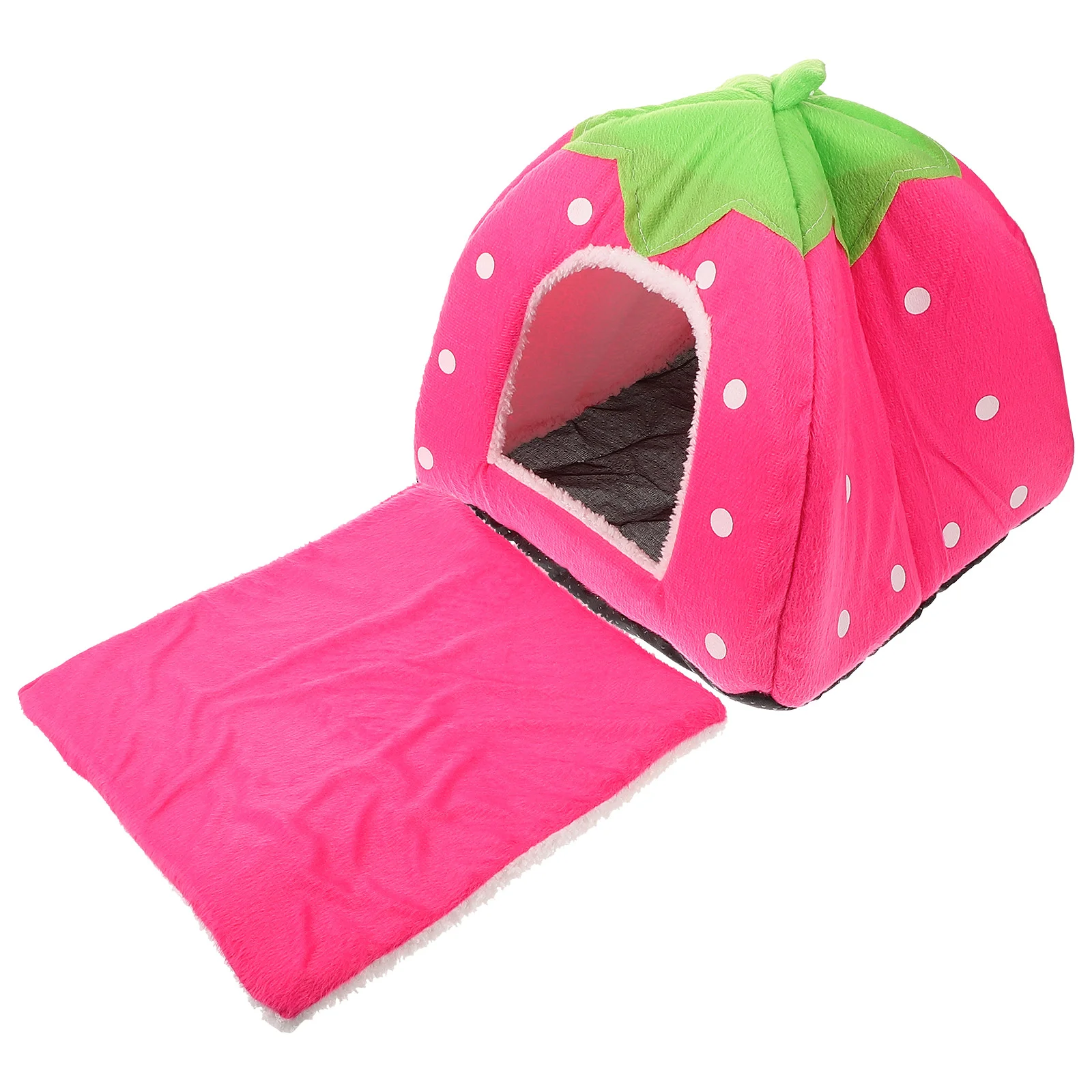 

Cotton Sponge Puppy Cat Dog House Dome Tent Classic Cloth-Wrapper Shape Tent (Pink) Pet bed house Pet warm house