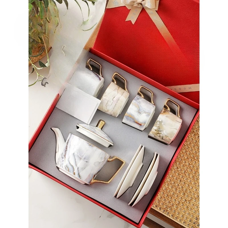 Coffee cup set gift box, light luxury, exquisite housewarming, newlywed girlfriend