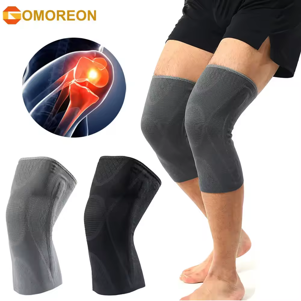 1Pcs Compression Knee Sleeve with Patella Gel Pad & Side Stabilizers, Medical Knee Pad for Running, Workout, Joint Recovery