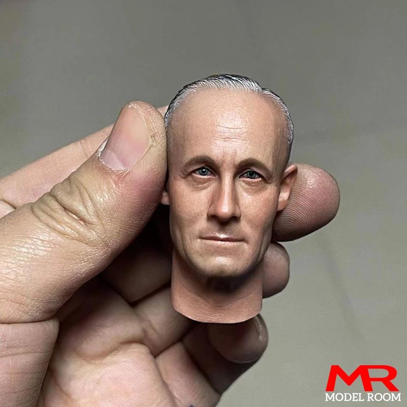 1/6 Scale WWII Male Soldier Vasily Lebin Peiper Miller Egon Laina Head Sculpt Carving Model Fit 12'' Action Figure Body Dolls