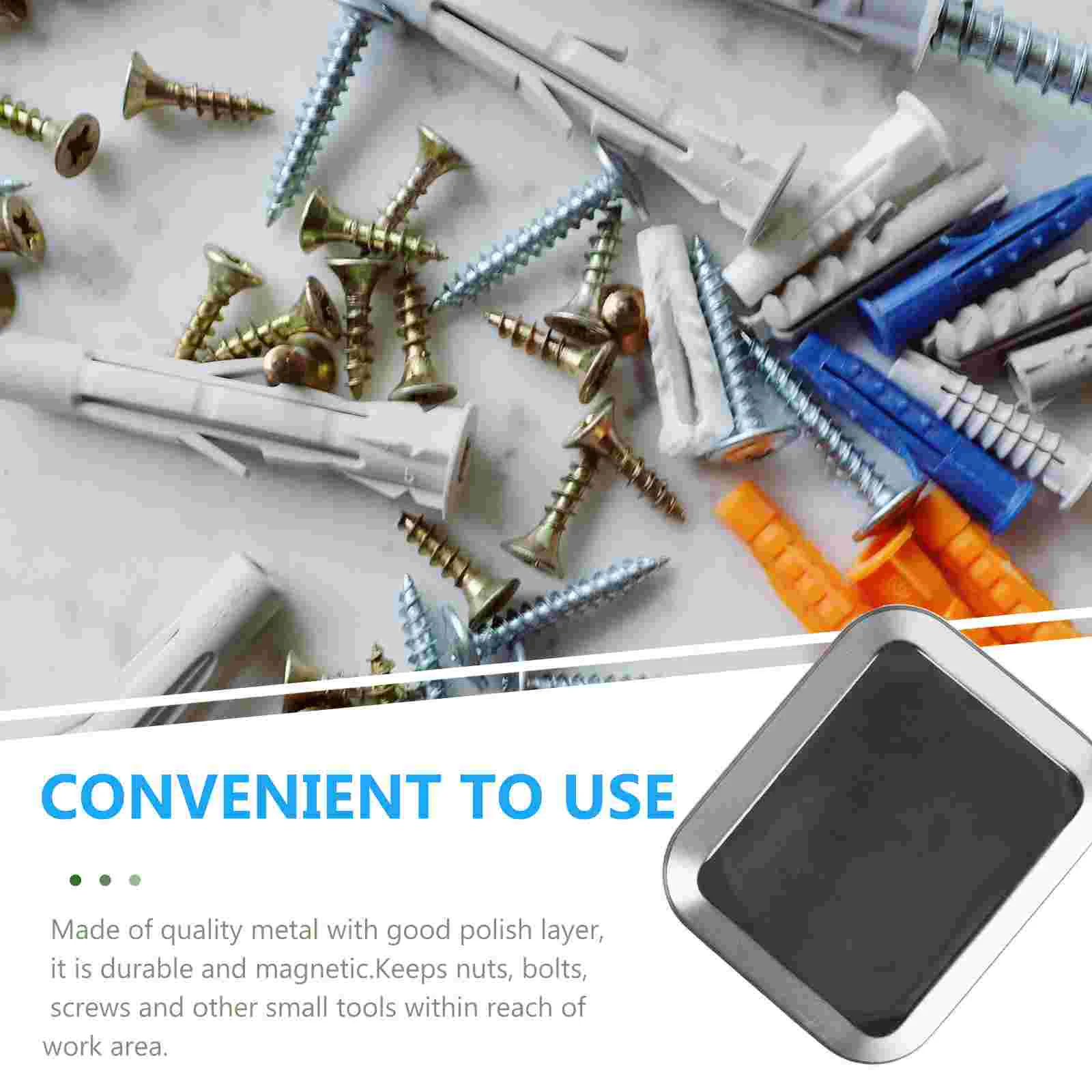 Small Parts Holder Screw Organizer Tray Mini Magnetic Storage Bolt Bolts Nut and