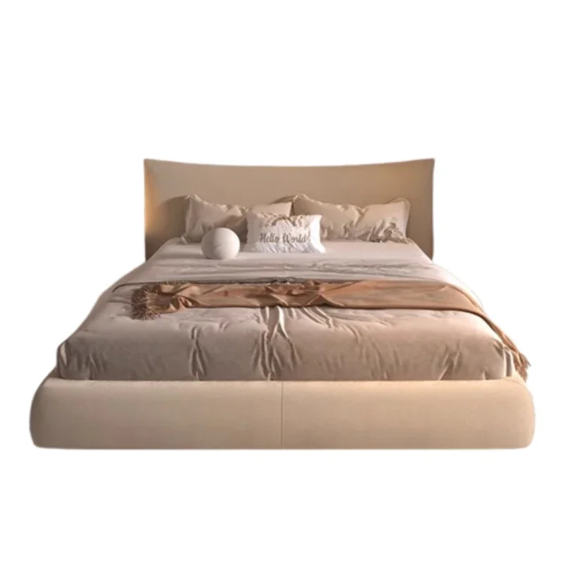 Prinzessin High-End-Einzelbettgestell, europäische moderne Ästhetik, minimalistisches Bett, modisch, schafft Cama De Casal Schlafzimmermöbel