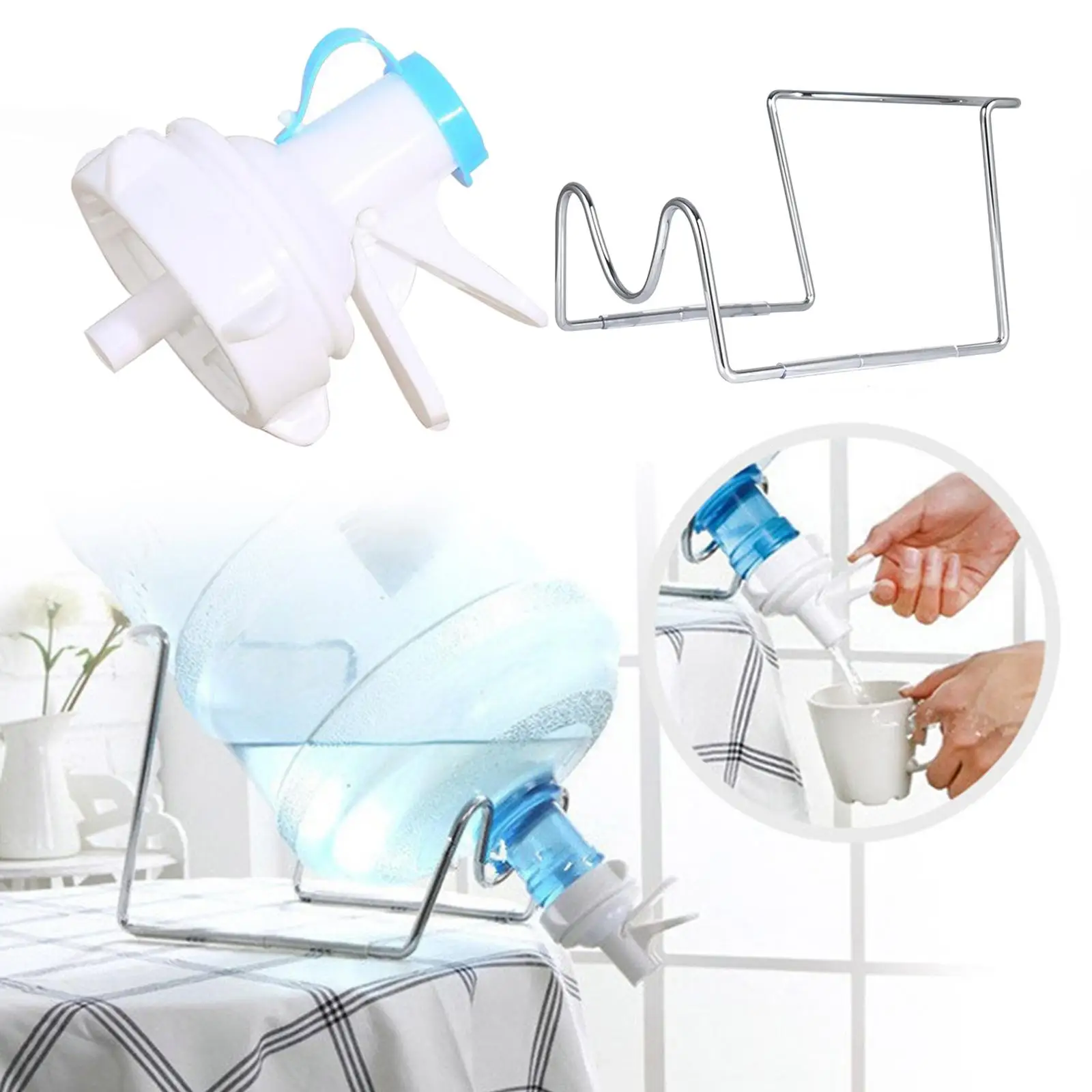 Кронштейн для кувшина для воды с краном для напитков, прочный для вечеринок, пеших прогулок дома