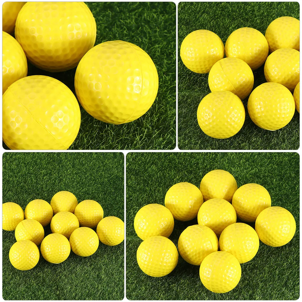 

12 Pcs Golf Foam Ball Golfing Practice Gear Balls for Training Bulk Outdoor Indoor Game Synthetic Resin