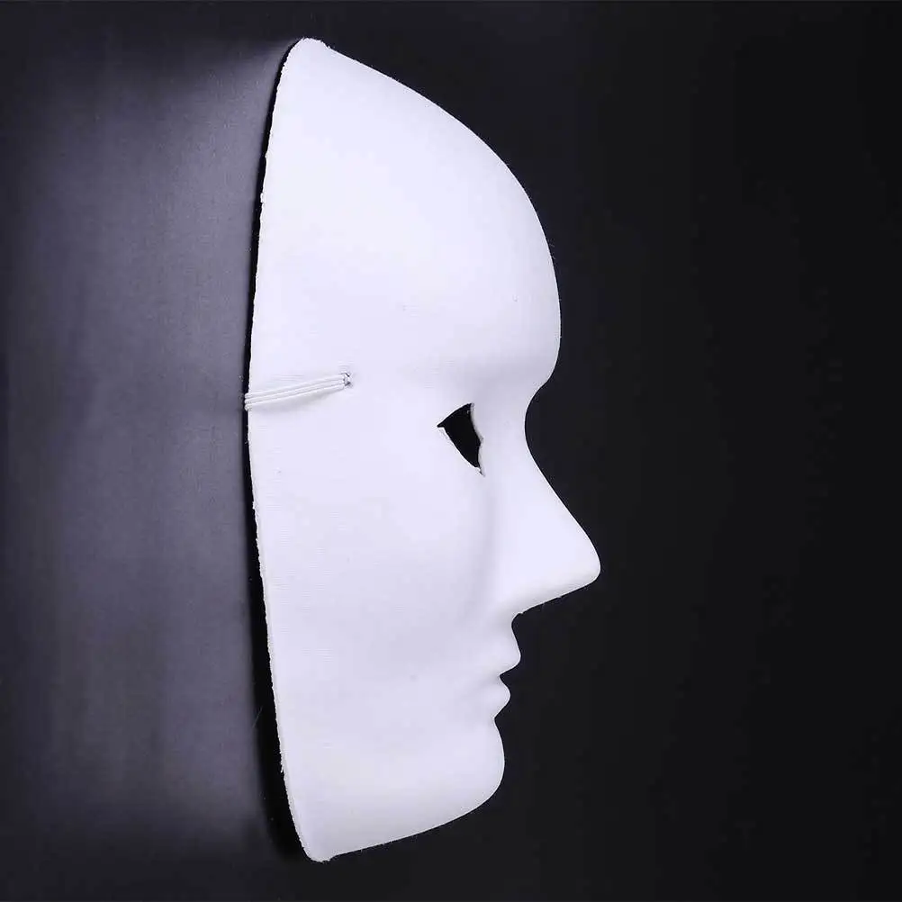 

12pcs Diy Painting Mask Hand- Masks For Adults Durable Halloween Party Ghost Mask Scary Halloween Costumes Couples