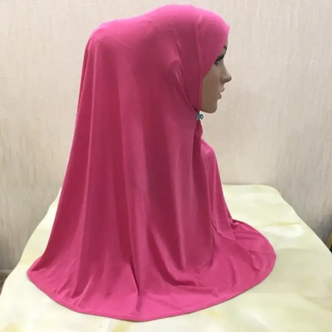 

Size 70*70CM One Piece Amira Women Muslim Hijab Instant Scarf Islamic Prayer Hijabs Niqab Pull On Headscarf Turban Shawl Wrap