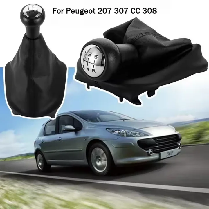 

5 Speed Gear Shift Knob Shifter Boot for Peugeot 206 205 207 306 307 308 309 406 Lever Stick Gaiter Boot Cover Car Accessories