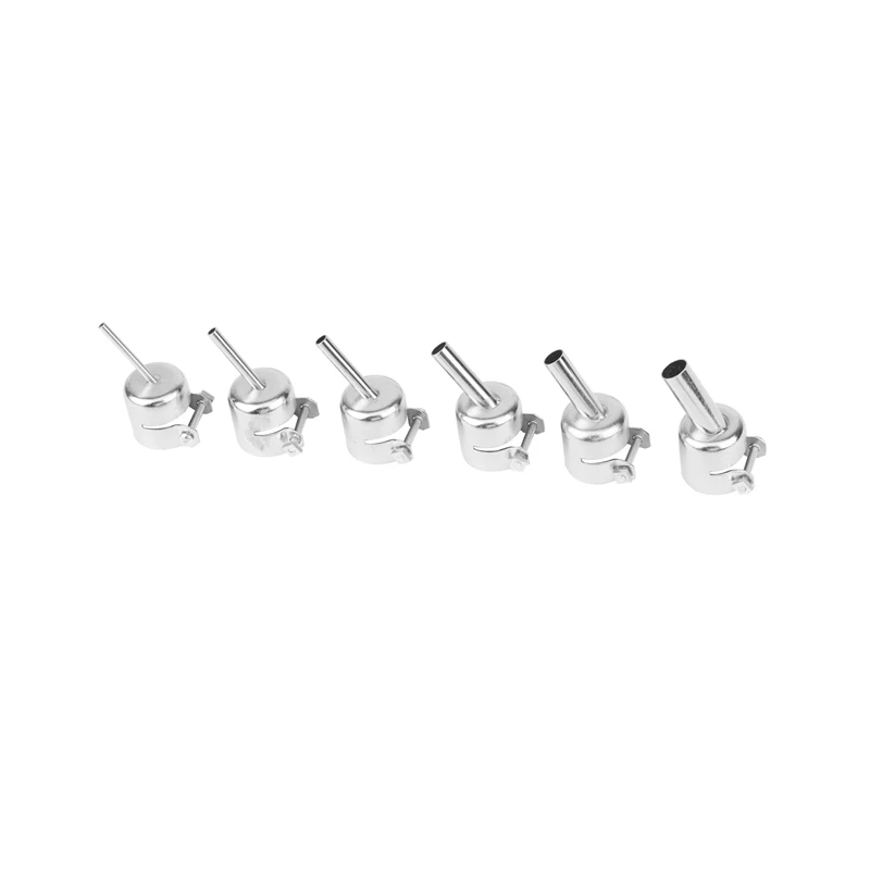 15Pcs Universal 850 45 Degree Bent Curved Nozzle for Hot Air SMD Soldering Stations 858D Welding Nozzles