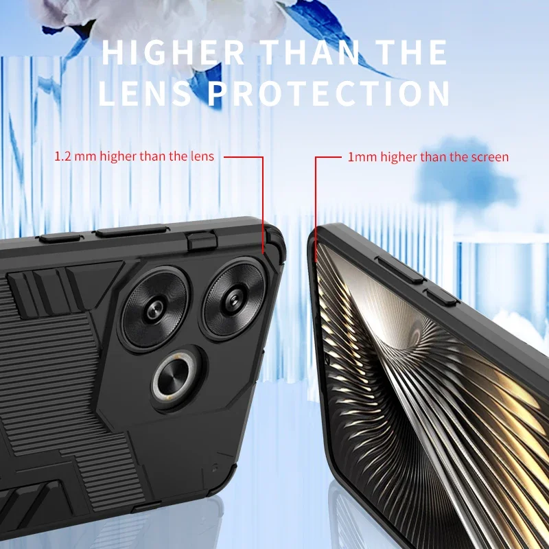 حافظة Cxd5 مقاومة للصدمات لهاتف POCO F6 X6 M6 Pro F5 X5 C65 C75 غطاء خلفي مدرع لهاتف Xiaomi 14 Ultra 14T Pro Redmi Note 13 13C 14C Fundas