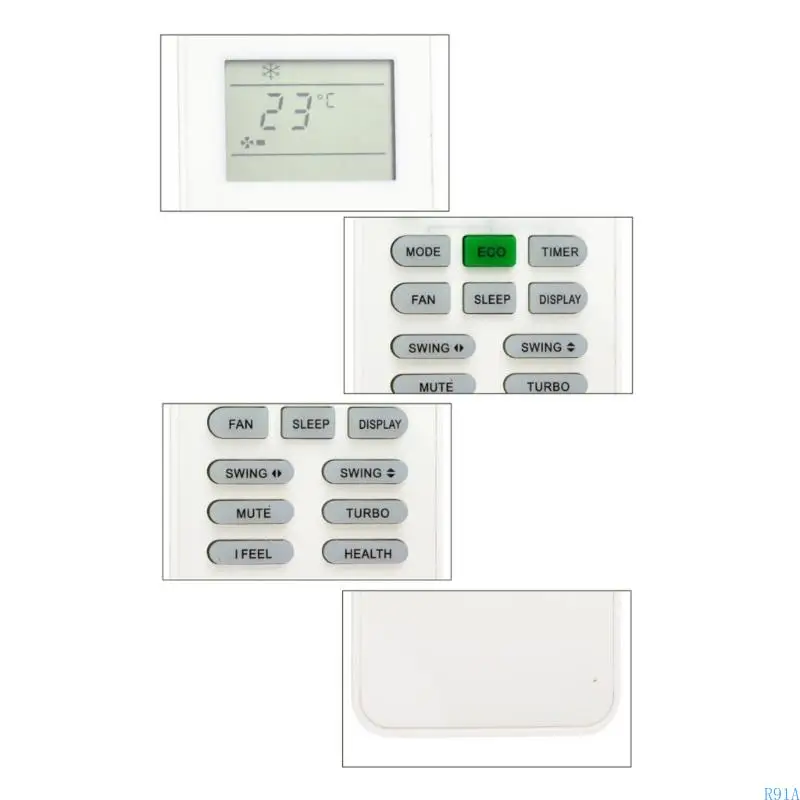 R91A Controle remoto ar condicionado R91A Uso condicionamento para KFRD-26G/BH13BPA GYKQ-52