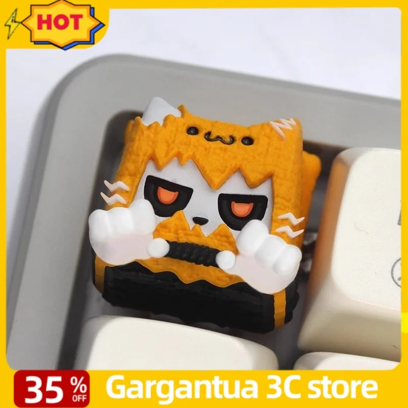 

Cute Cat Anime Keycap Mechanical Keyboard 3D Resin Cartoon Collectibles Gifts Cherry 4R Profile Custom Cross Axis Gaming Keycap