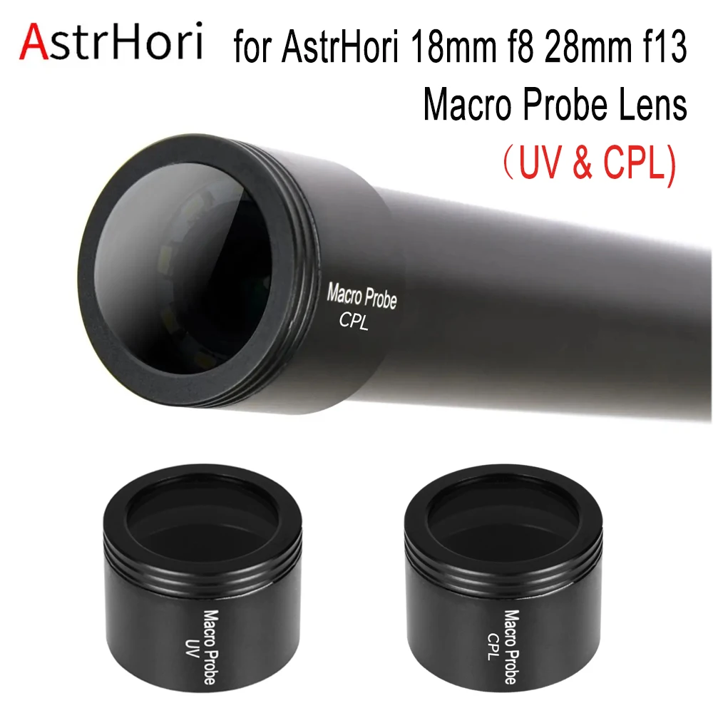 Astrhorcpl polarizador filtro UV Protector de lente gafas protectoras para astrhor18 mm f8 28mm f13 lente de sonda Macro