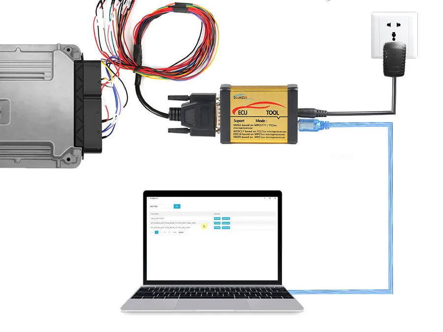 V1.2 ECUBench Tool Supports MD1 MG1 MED9 ECUs ECUHelp Read/Write and Update Online Full Version License