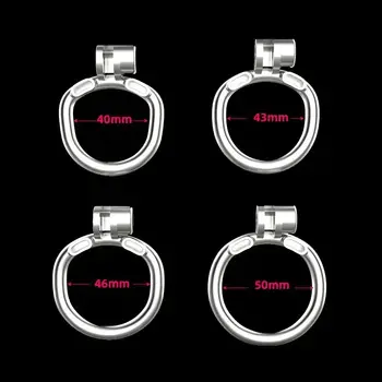 Nový pás cudnosti z nerezové oceli 316 Python 2 Style Mužský pás cudnosti Cock Cage Mamba Penis Ring Pás cudnosti Sissy BDSM Sexuální hračky pro gaye 8 nejlepší prodej sissy v kleci - №7