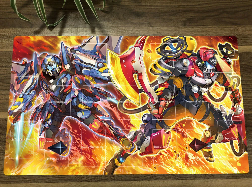 YuGiOh Rescue-ACE Impulse & Air Lifter TCG CCG Mat Trading Card Game Mat Table Playmat Desk Gaming Play Mat Mouse Pad 60x35cm