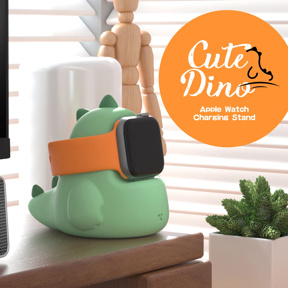 Charger Stand For Apple Watch Series 9 8 Ultra 7 6 5 SE 4 3 2  1Charger Dock Station  Dinosaur modeling