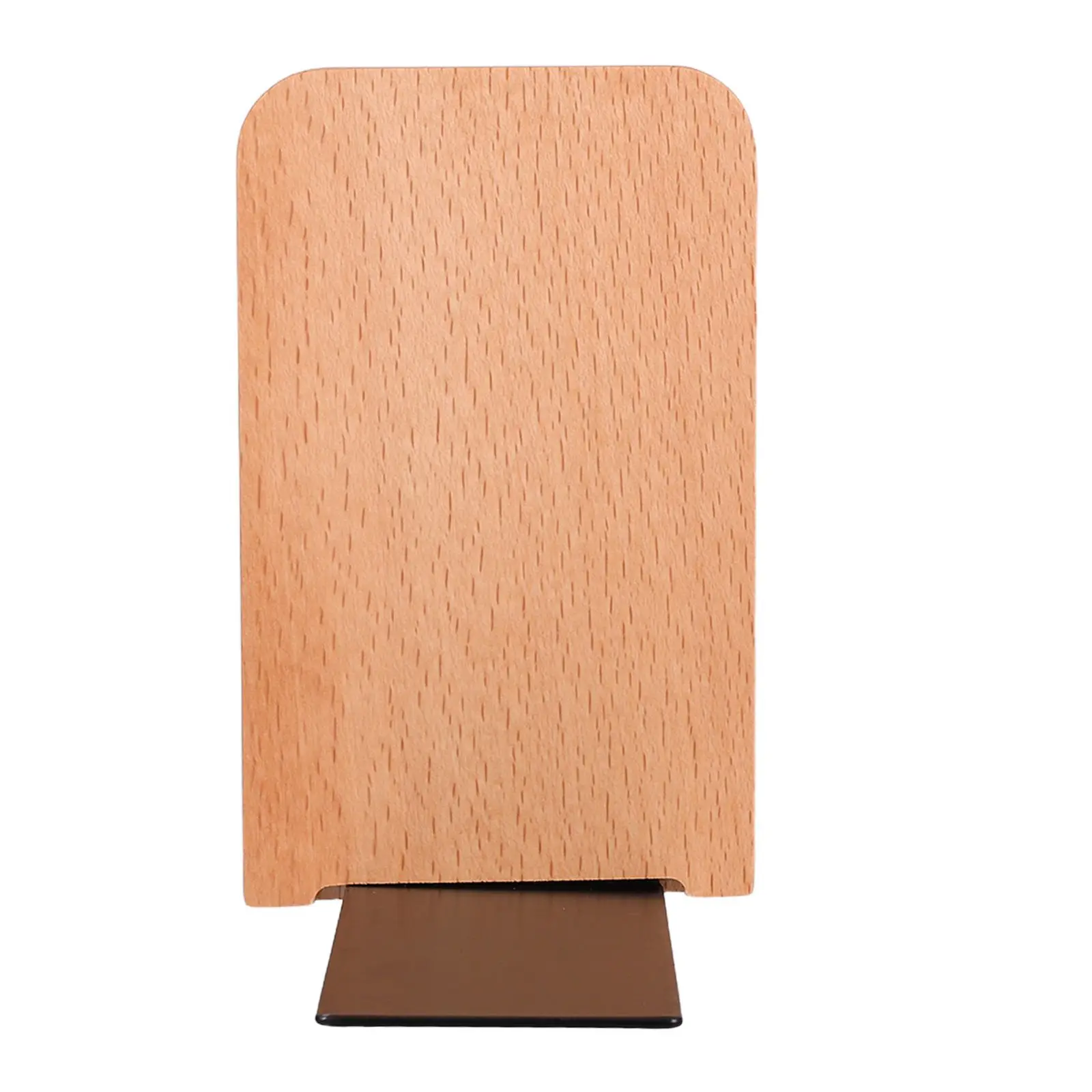 Wooden Bookends Organizer Shelves Modern Farmhouse Vertical Rack Heavy Duty Beech Modern Bookends Wood L Shape