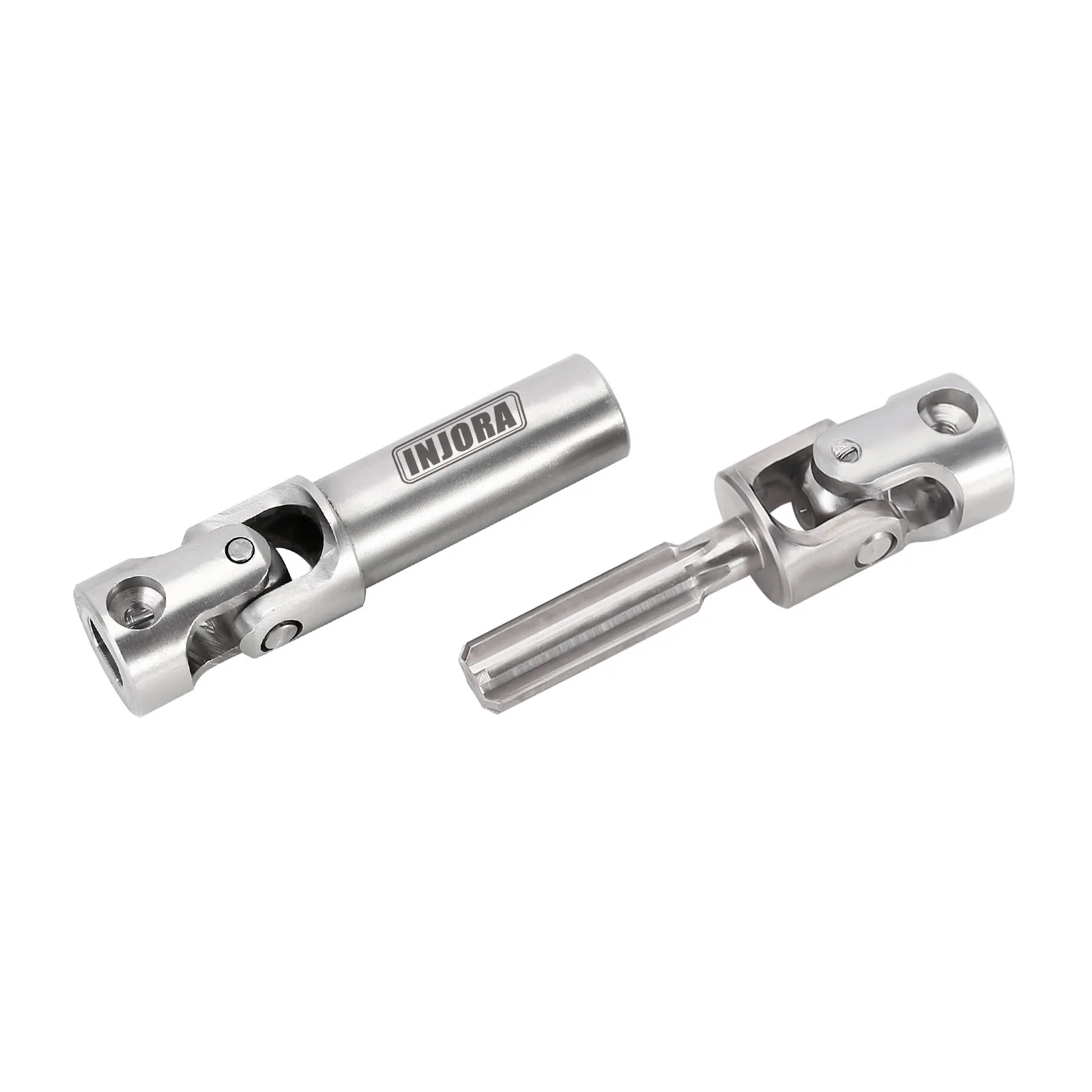 INJORA V2 Stainless Steel Center Drive Shafts for 1/18 RC Crawler TRX4M Upgrade (4M-18)