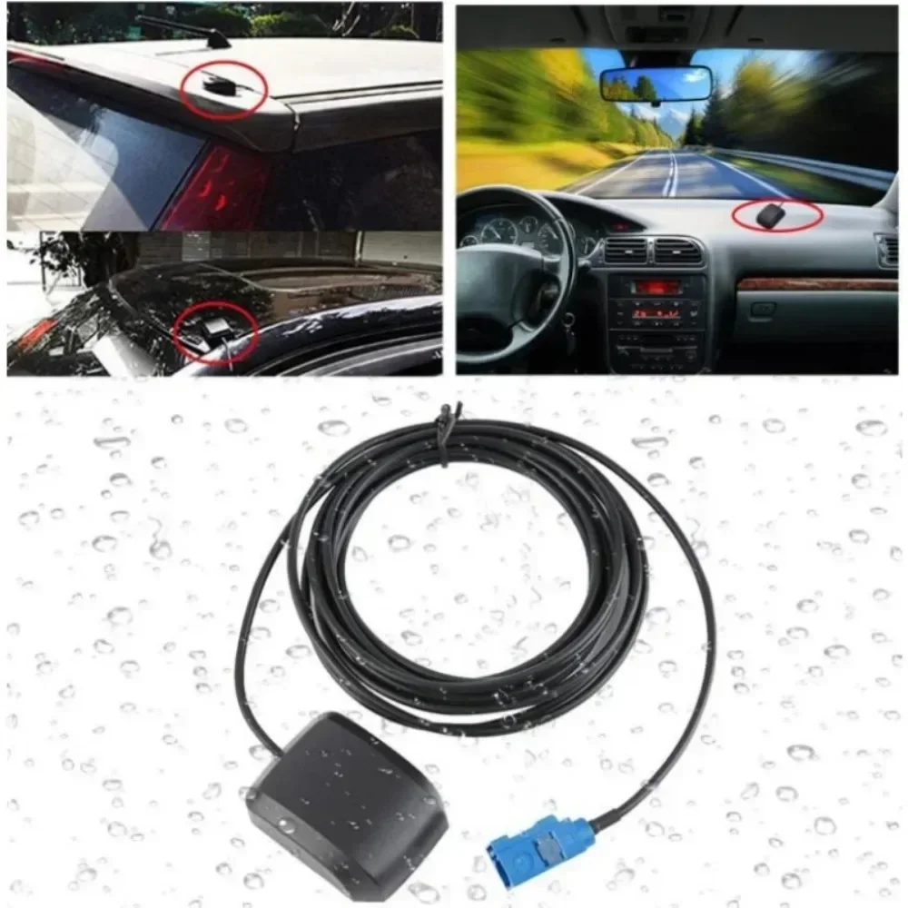 Active Car External Positioning Satellite Antenna With FAKRA Interface 1.5 Meter Long Mouse Style Car Navigation GPS Antenna