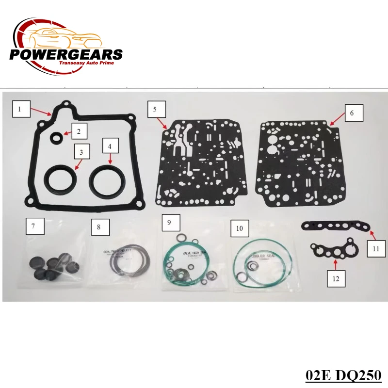 

New 02E DQ250 DSG Automatic Transmission Repair Kit Suit For Audi A3 Q3 TT Skoda Volkswagen Beetle Touran