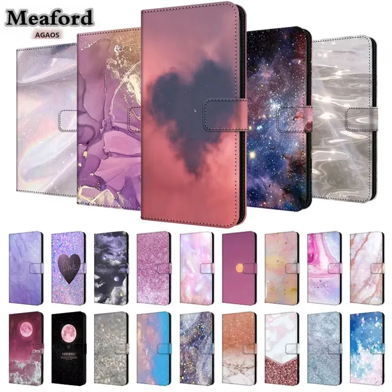 

Прекрасный магнитный кошелек для Meizu 21 5G, откидная крышка с рельефной книгой, защитная крышка для Meizu21, кожаный чехол с рисунком розового цвета, бампер