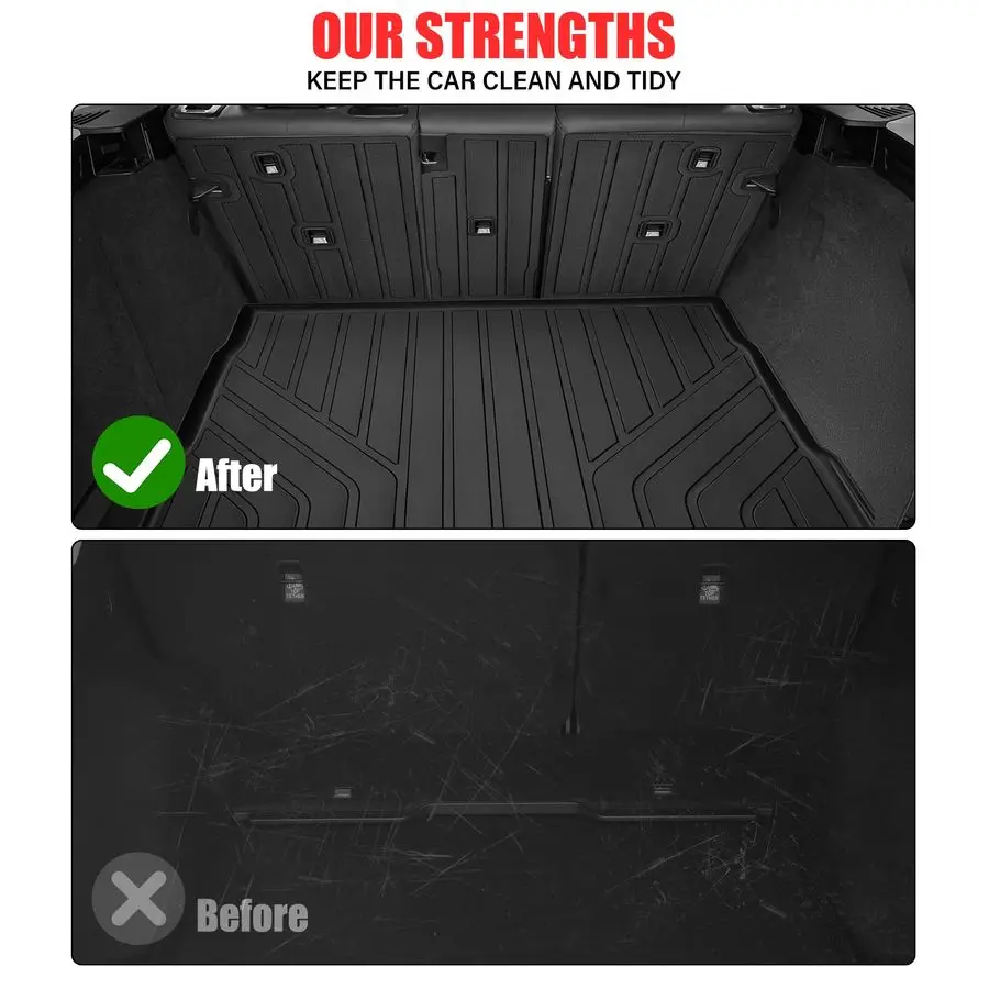 الحصير ل 2025 2026 BMW X3 فرش داخلي للسيارات والشاحنات مع مسند الظهر حصيرة جميع الأحوال الجوية TPE المطاط الطابق بطانة مجموعة البضائع بطانة ل 2025 2026 BMW X3 Ac