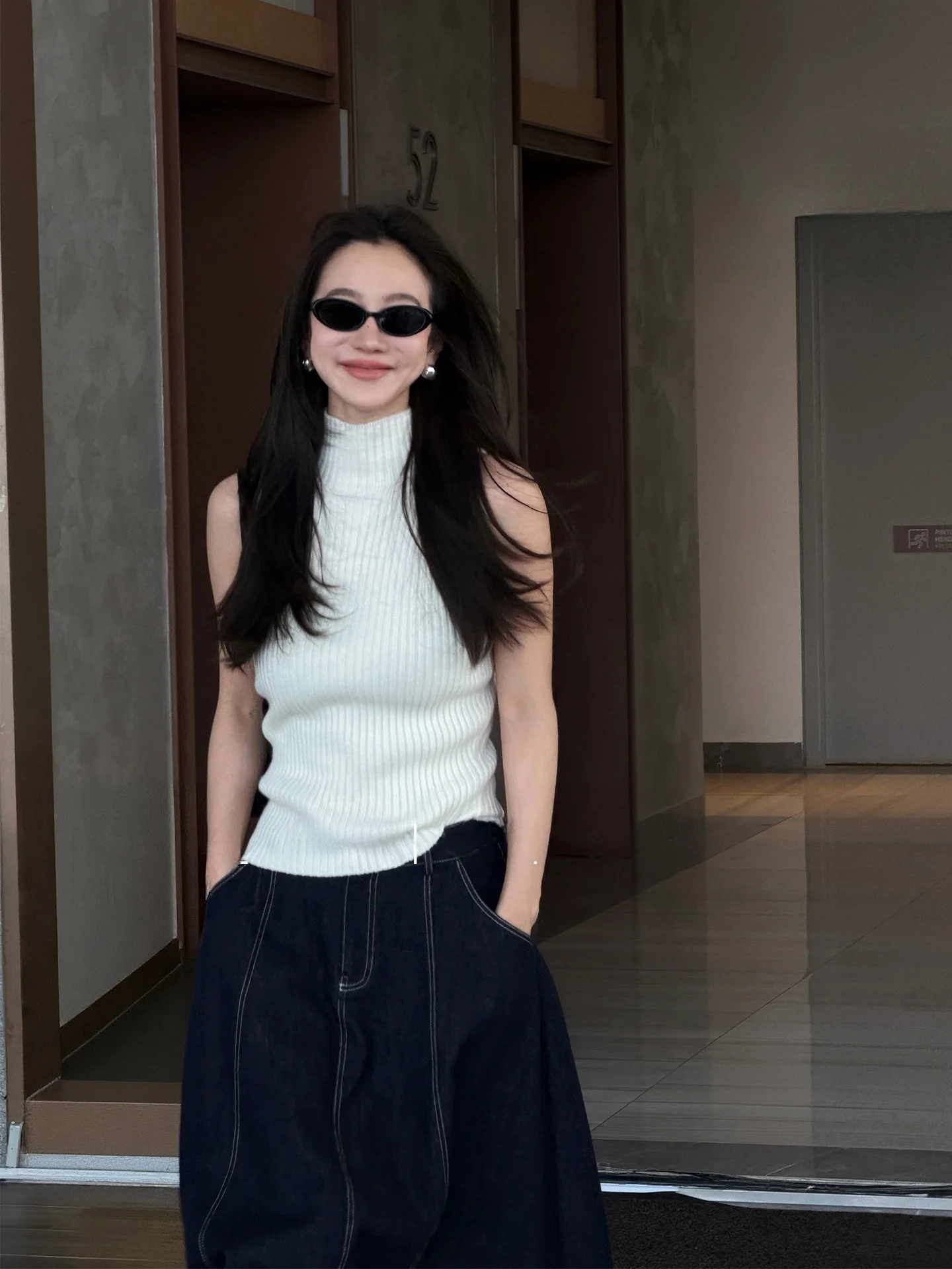 

Вязаный жилет Spring Knitted Vest LiHuiEr Soul S Design, женский топ Svel, повседневный, из шерстяной смеси, тонкой вязки