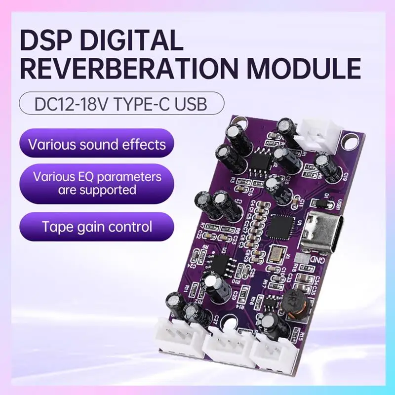AB25-For DSP Digital Reverb Circuit Module Voice Changer Eq Howling Control Frequency Shifter Effect Mixer Sound Effects