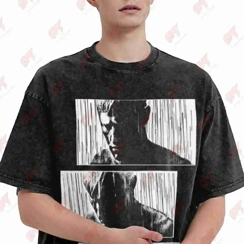 Tears In Rain Vintage Washed Tee Pure Cotton T-Shirt
