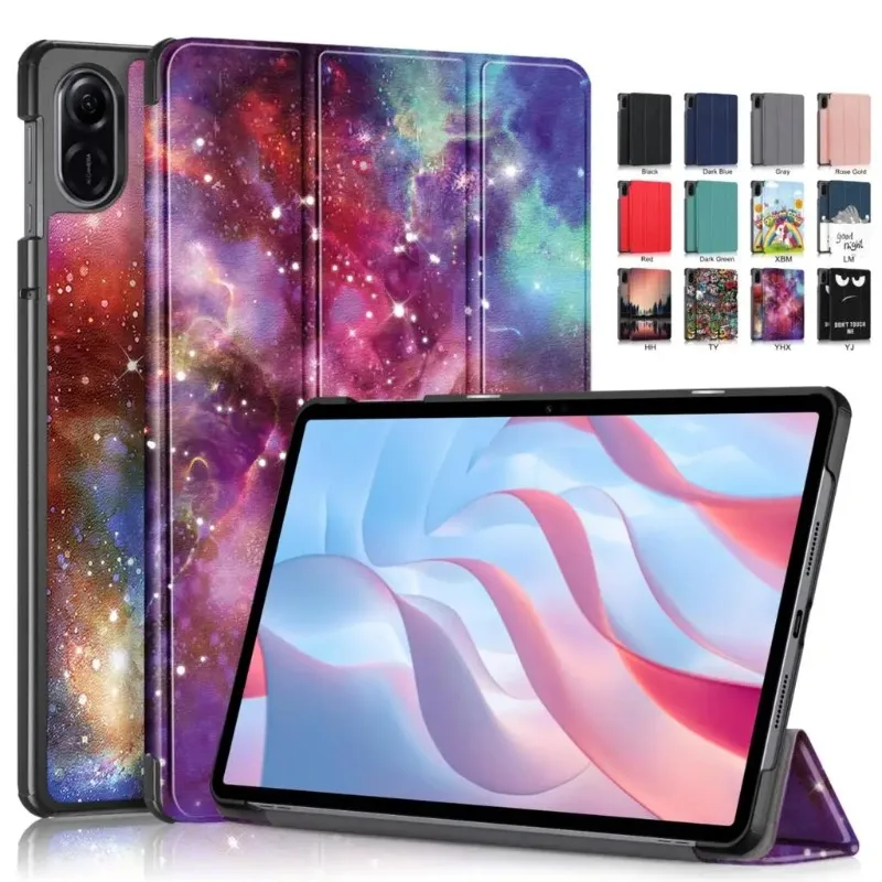 

Colorful Painting Luxury Business Leather Tablet Case for Honor Pad X8A Case 11 Inch PU Soft Skin Feel Shockproof Protect Cover