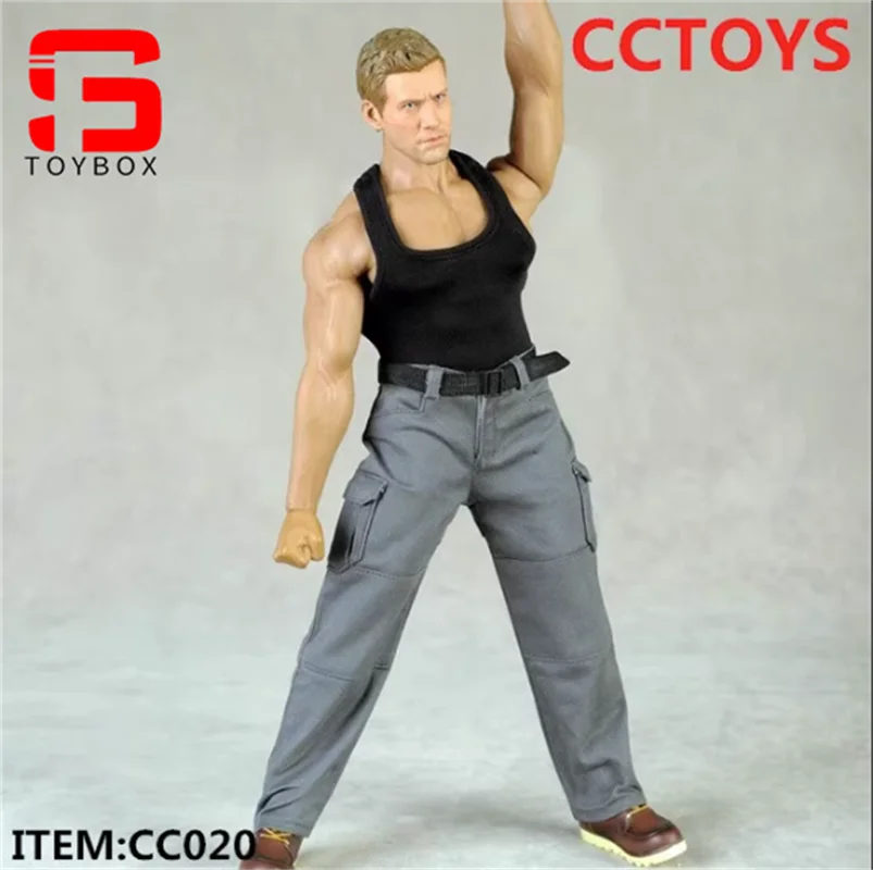 W magazynie CCTOYS CC020 1/6 męskie spodnie bojowe kombinezony ubrania Model Fit 12 cali silny żołnierz mięśni figurka ciało