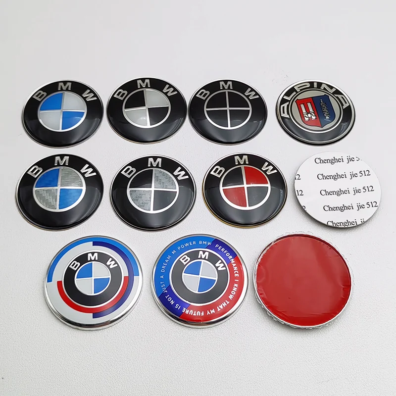 45mm BMW Steering Wheel Emblem Cover Sticker Car Badge For BMW E39 E46 E90 E30 E36 E87 E53 F10 F20 F30 G20 X1 X2 X3 X4 X5 X6 X7