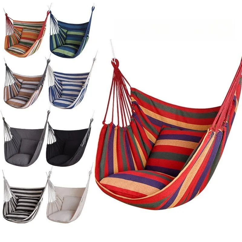 Hamaca Colgante de Lona Roja Extra Grande, Lavable, Silla Colgante para Interiores, Cesta Colgante, Silla Columpio para Patio, Asiento de Columpio Reforzado