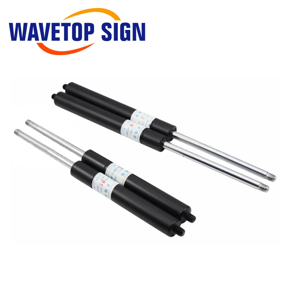 WaveTopSign قضيب هيدروليكي 30 كجم 300N 50 كجم 500N 80 كجم 800N رأس مسطح رأس ثابت رأس كروي لآلة القطع بالليزر Co2 وآلة الحفر