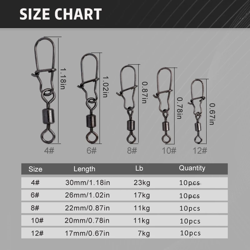 Stainless Fishing Swivel Set 2