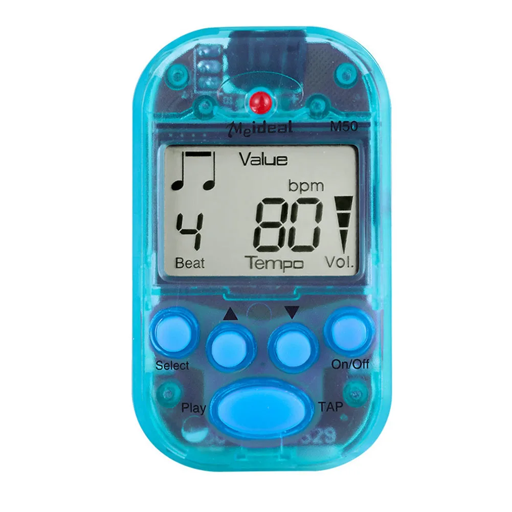 LCD Display Mini Metronome with TAP Functionality Perfect Practice Companion for Guitarists and For Violinists