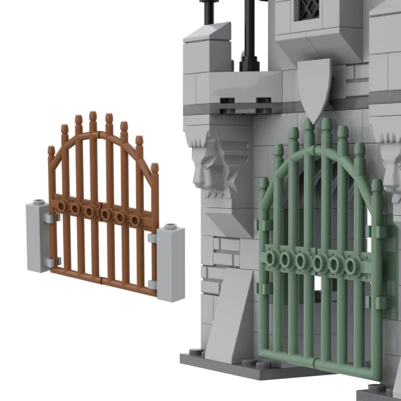 Medieval Castle Wall City MOC Brick Accessories Creative Independent Assortment Assembly DIY Building Blocks Kids Toys Gift