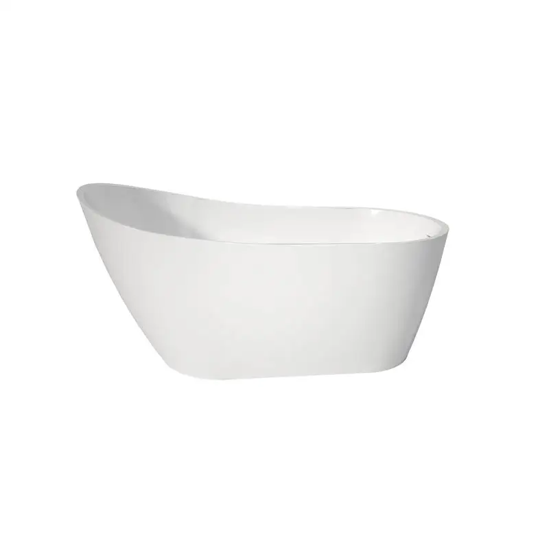 

Premium High-Back Acrylic Free Standing Oval Soaker Bathtub 59"x32
