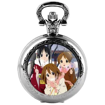 新款精美少女樂團動漫時間寶石石英懷錶復古龐克男女通用時尚項鍊禮物 6 最佳銷售 動漫觀看 - №6