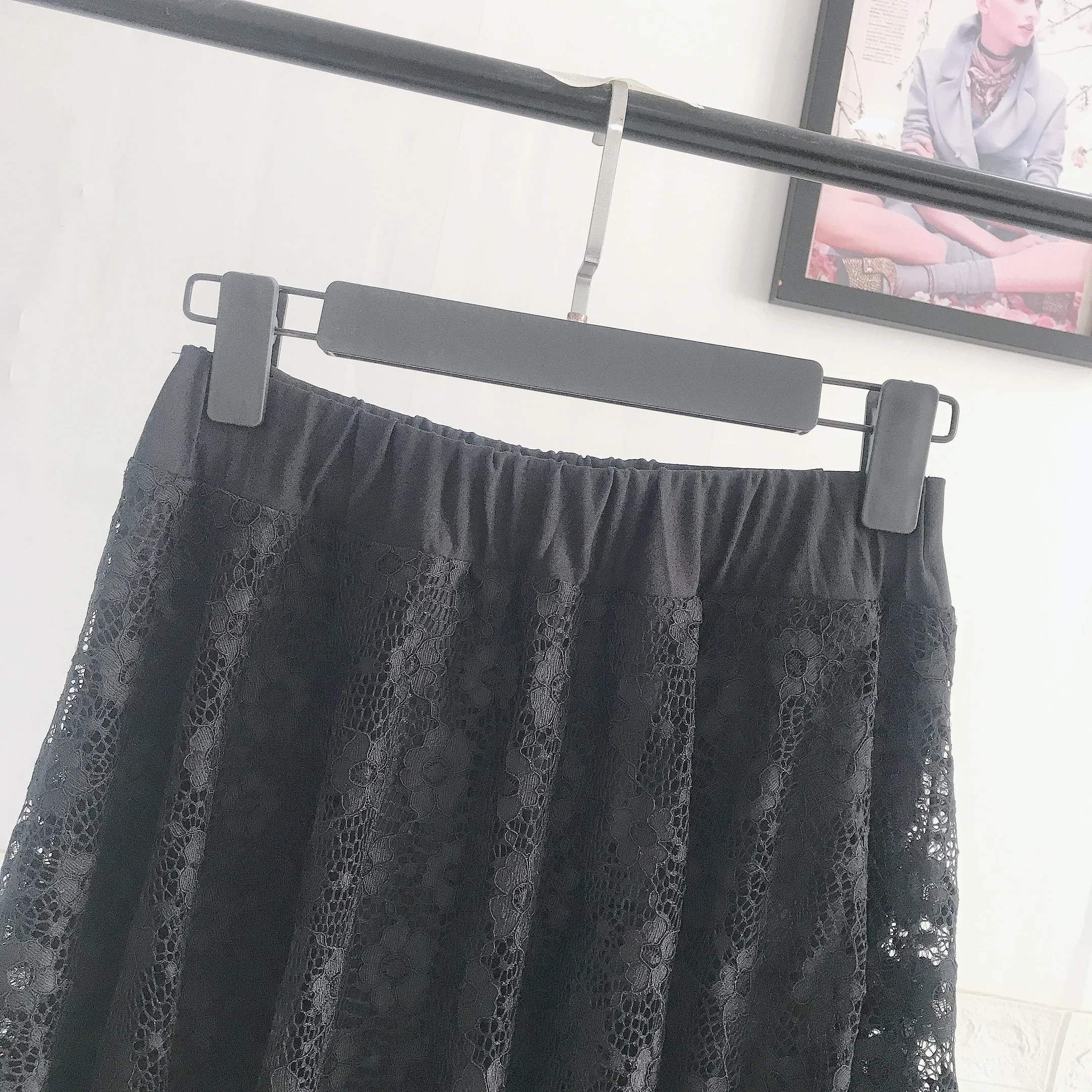 Lace Me ellfi Pattern Skirt Pants Dance Women's plus Size Long Pants Outerwear Thin Nine Points Skirt Pants