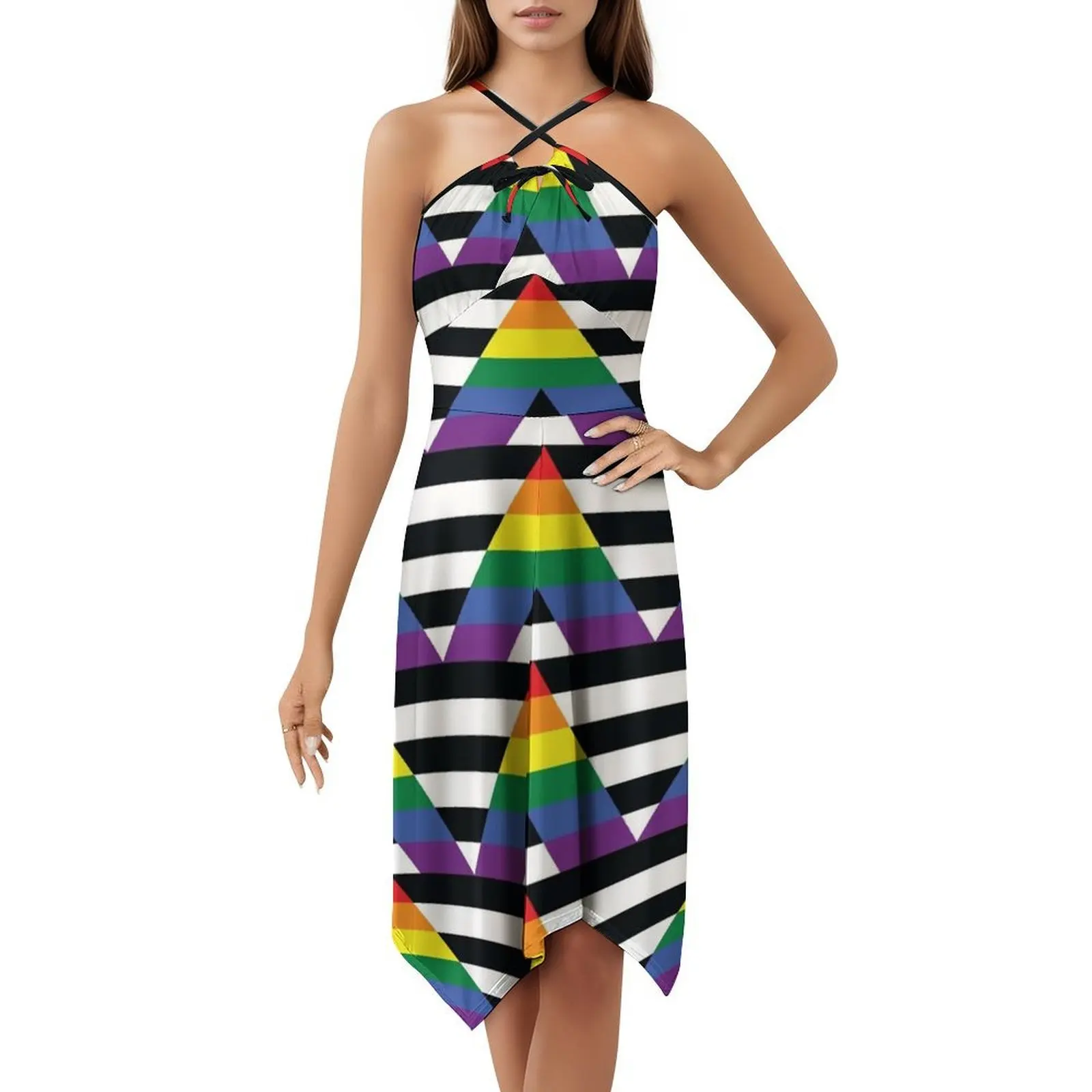 فستان بوهيمي عتيق بعلم حليف برايد بأكمام منتفخة أو خيارات بدون أكمام للنساء فستان حليف آلي برايد مستقيم ألي #5