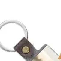 

Personalized Creative Photo 1 Inch PU Leather Storage Bag Pendant Keychain Gifts