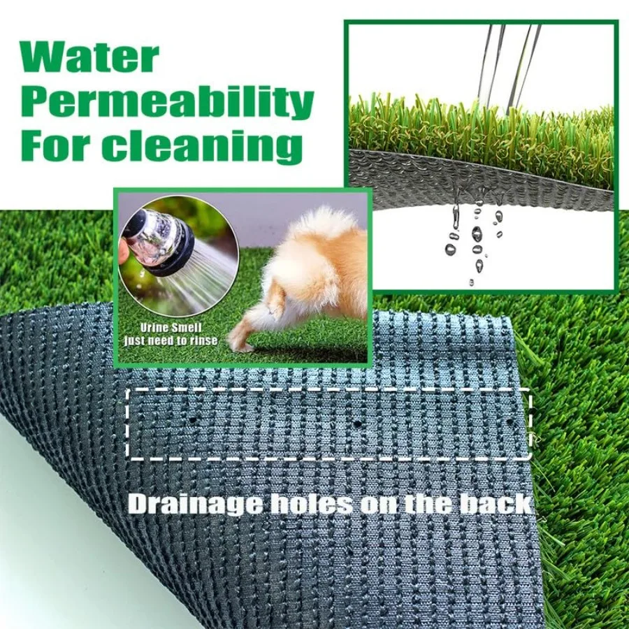 العشب الاصطناعي 1.50 ارتفاع كومة عشب اصطناعي واقعي عشب أسترو صناعي للاستخدام الداخلي والخارجي 4FTX10FT PetFriendly A