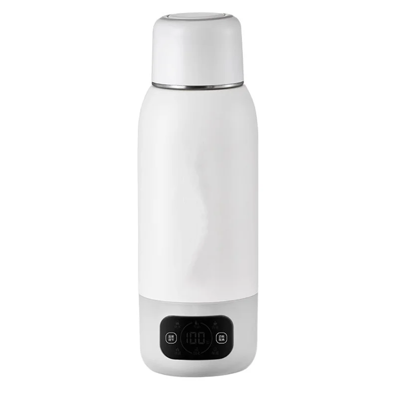 

New Design Portable Temperature Control Stainless Steel Electric Heating Smart Insulation Cup Water Bottle