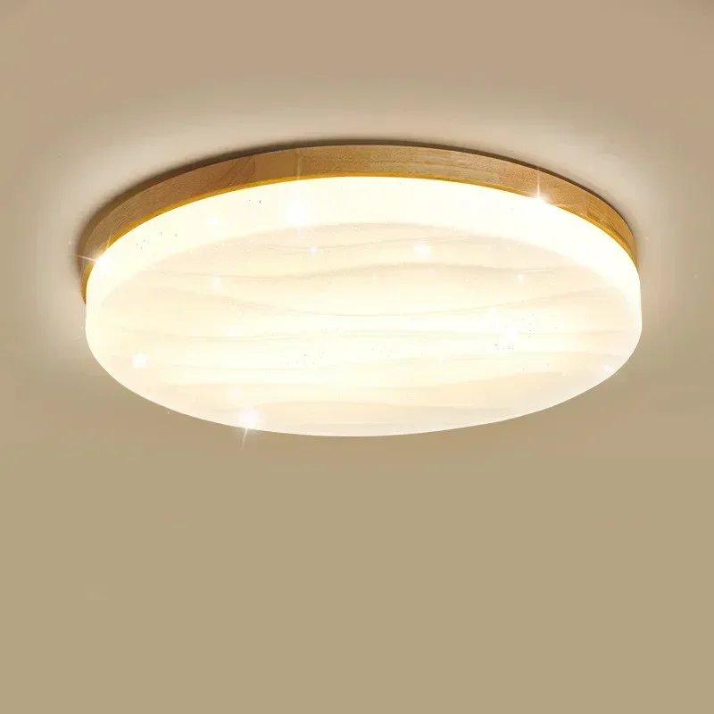 

Simple Japa Bedroom Room Lamp LED Ceiling Lamp Nordic Log Children's Study Lamp Balcony