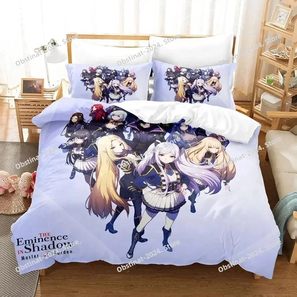 

Anime Eminence in Shadow Bedding Set Printed single Comforter Quilt Bed Cover Duvet Cover Pillow Case 3 Pieces Kids Adult Size